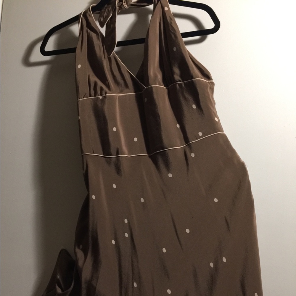 100% Halter Neckline Silk Dress